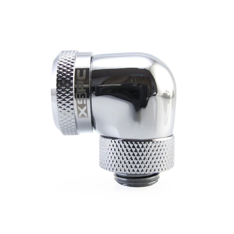 XSPC G1/4 auf 14mm HardTube Anschraubtülle 90° drehbar V2 - chrom