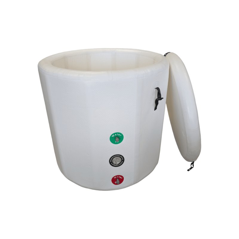 Aquatuning Eisbad Premium Tonne mit Abdeckung Weiß