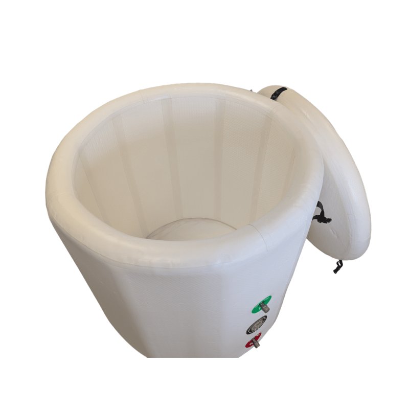 Aquatuning Eisbad Premium Tonne mit Abdeckung Weiß