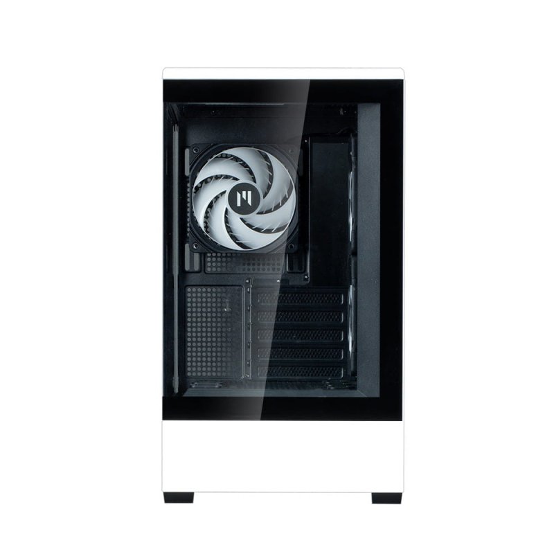 Zalman P30 micro-ATX Gehäuse Tempered Glass Panoramic View - Schwarz/White