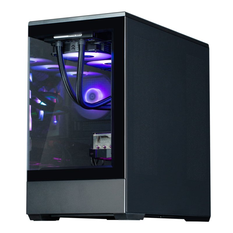 Zalman P30 V2 micro-ATX Gehäuse Tempered Glass Panoramic View - Schwarz