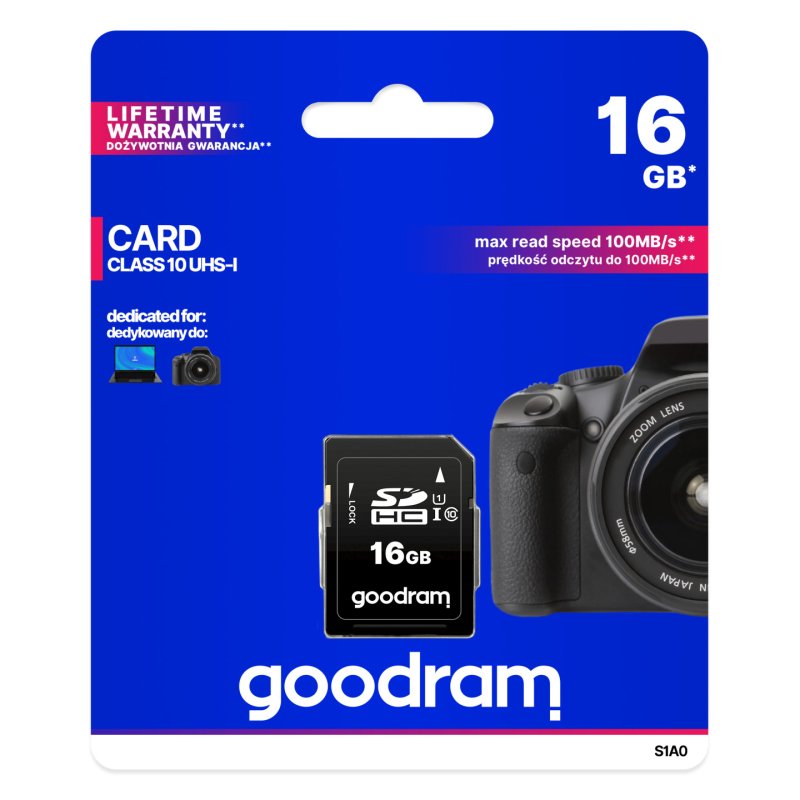GOODRAM SDHC 16GB CL10 UHS-I