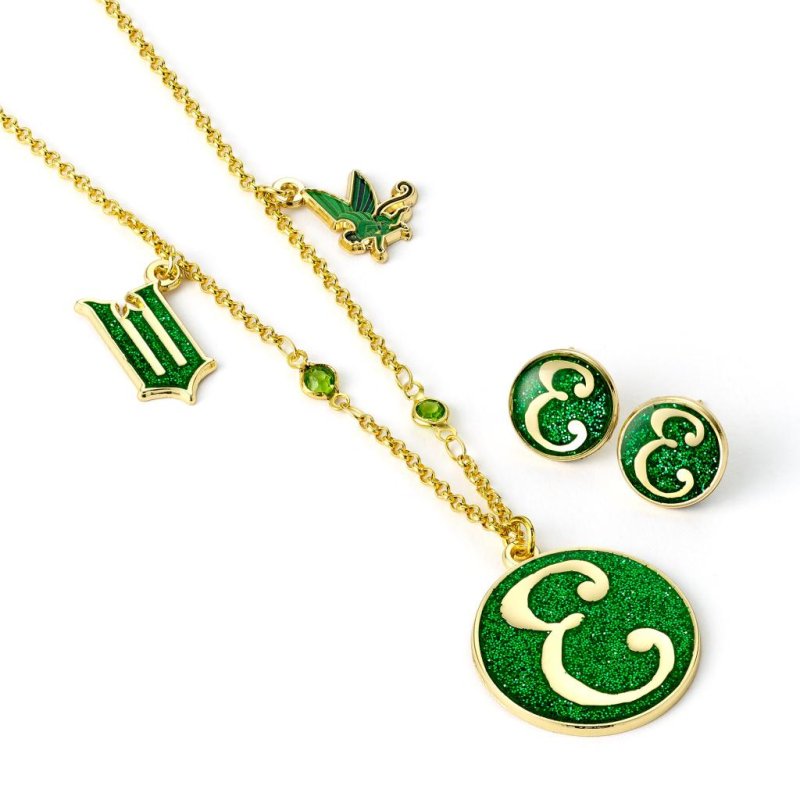 WICKED - Elphaba - Set Cadeau Collier Clous d'Oreilles