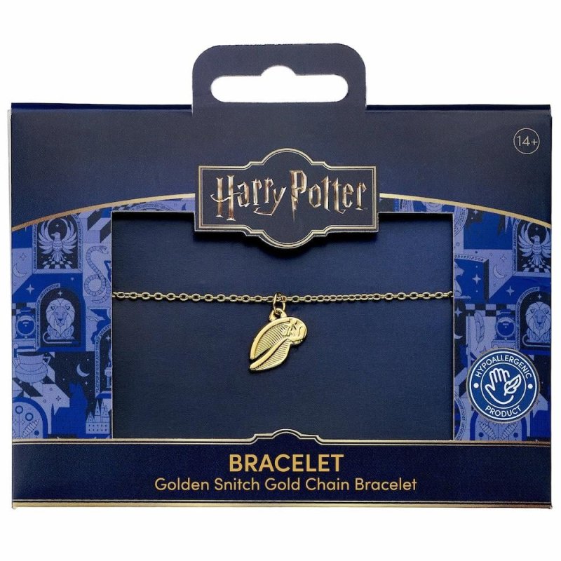HARRY POTTER - Vif d'Or - Bracelet en Acier Inoxydable Doré