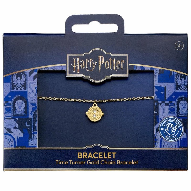 HARRY POTTER - Retourneur de Temps - Bracelet en Acier Inoxydable Doré