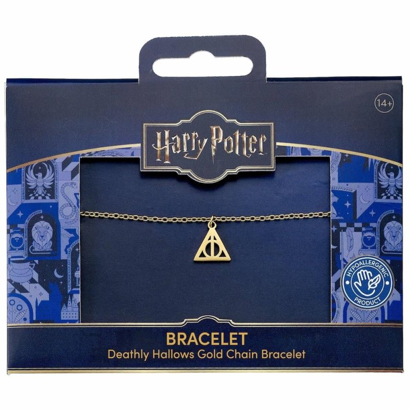 HARRY POTTER - Reliques de la Mort - Bracelet en Acier Inoxydable Doré