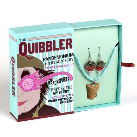 HARRY POTTER - Coffret Cadeau Quibbler - Collier & Boucles d'Oreilles