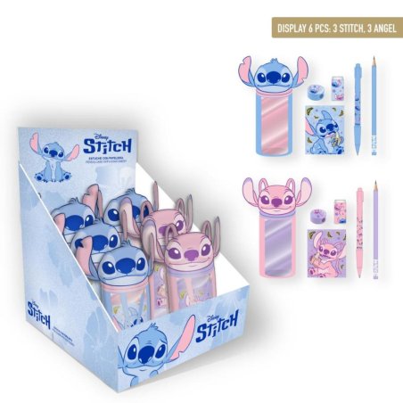 STITCH & ANGEL - Display de 6 Sets de Papeterie 6pc