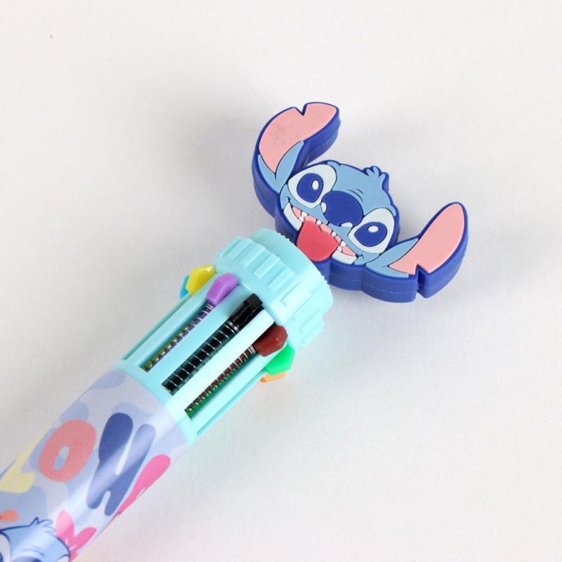 STITCH & ANGEL - Display de 16 Stylos à Bille 10 couleurs