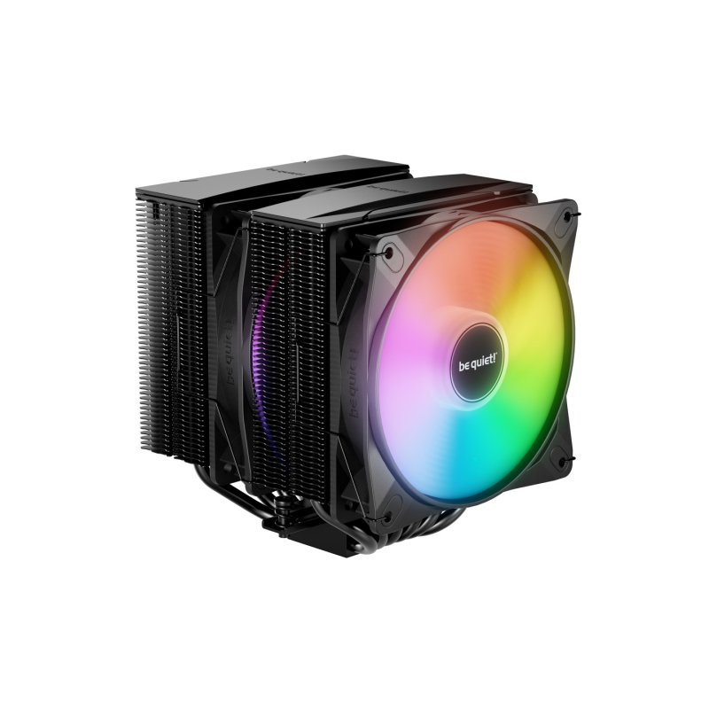 be quiet! PURE ROCK PRO 3 Black| Ventirad double tour, socket Intel et AMD, finition noire, ARGB