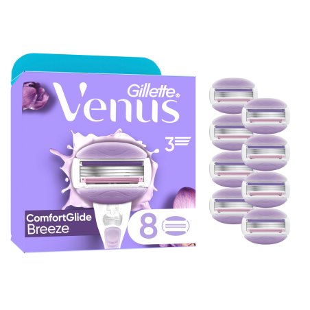 Venus - Gillette Venus ComfortGlide Breeze Razor Blades - Purple/White - 8 pcs