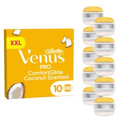 Venus - Gillette Venus Pro ComfortGlide Coconut & Olay Razor Blades - Yellow/White - 10 pcs