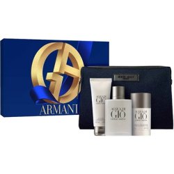 Giorgio Armani Acqua Di Gio Pour Homme - Eau De Toilette 100 Ml With Shower Gel 75 Ml, Deodorant 75 Ml, And Cosmetic Bag
