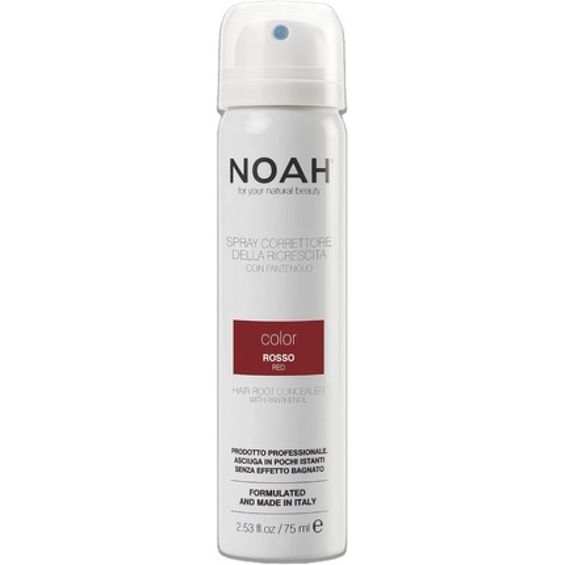 NOAH Natural Red Temporary Hair Dye Root Concealer Spray with Vitamin B5 Colour 75ml
