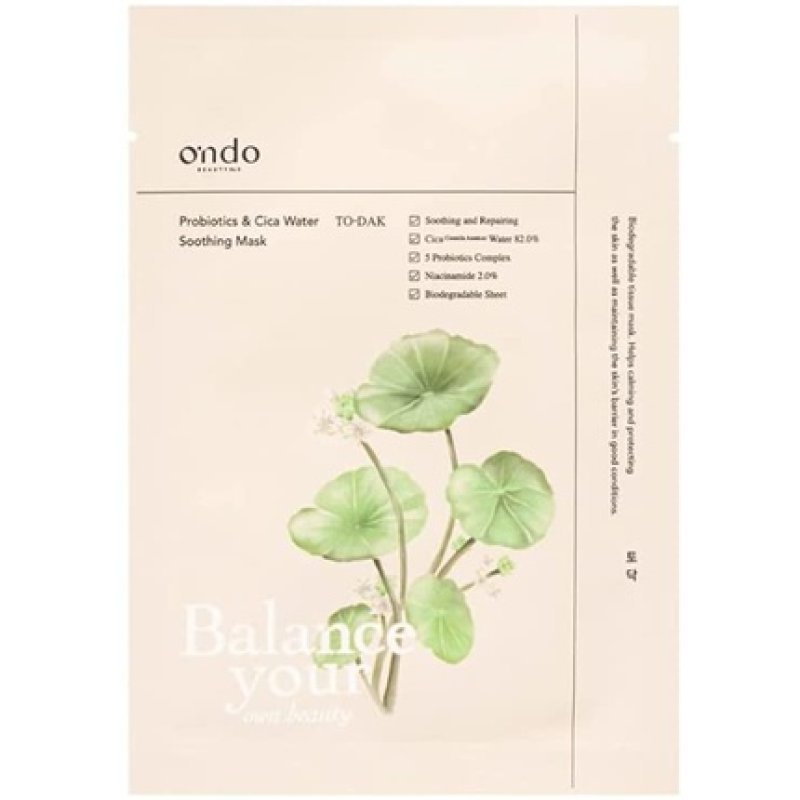 Probiotics & Cica Water Soothing Mask - To Dak