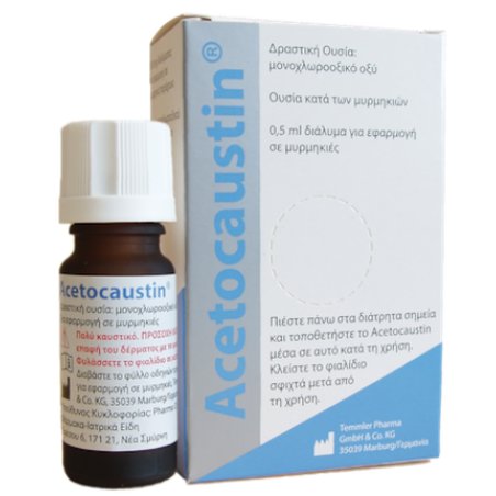 Temmler Pharma Acetocaustin 100mg Solution For Application On Warts 5ml