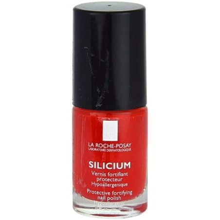 La Roche-Posay Silicium Protective Fortifying Nail Polish 6ml - Color: 22 Poppy Red