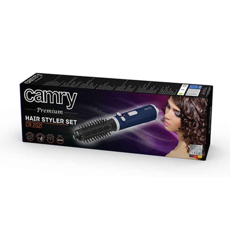 Camry Premium CR 2021 hair styling tool Hair styling kit Steam Black Blue Grey 1000 W