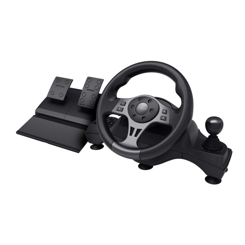 Trust GXT 289 Movi Black USB Steering wheel Pedals Nintendo Switch PlayStation 4 Xbox One S Xbox One X Xbox