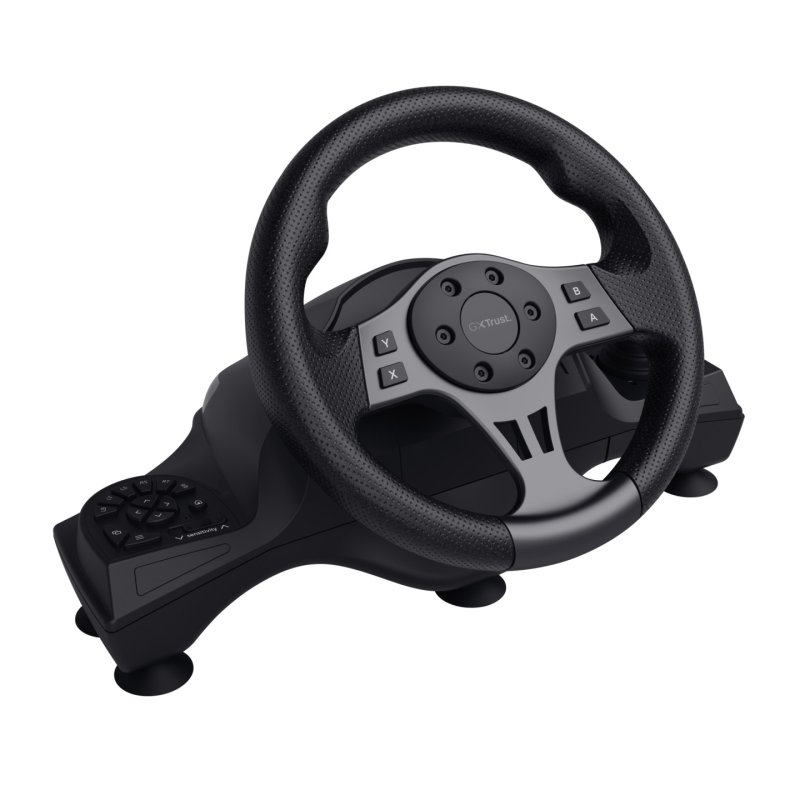 Trust GXT 289 Movi Black USB Steering wheel Pedals Nintendo Switch PlayStation 4 Xbox One S Xbox One X Xbox