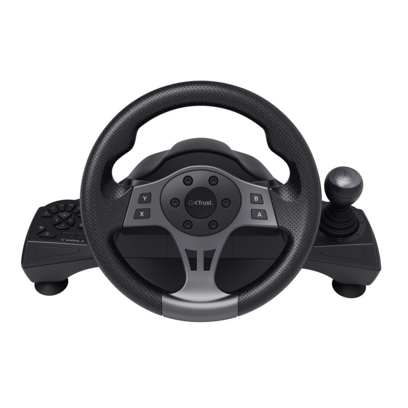 Trust GXT 289 Movi Black USB Steering wheel Pedals Nintendo Switch PlayStation 4 Xbox One S Xbox One X Xbox