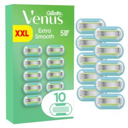 Venus - Gillette Venus Extra Smooth Razor Blades - Green/White - 10 pcs