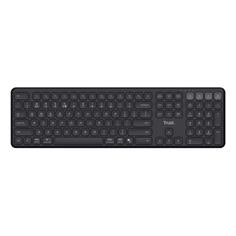 Trust Vaiya keyboard Universal USB RF Wireless Bluetooth US English Black