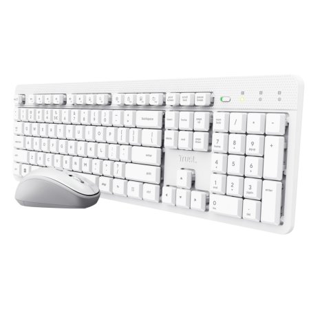 Trust Ody II clavier Souris incluse maison/bureau RF sans fil QWERTY Anglais américain Blanc