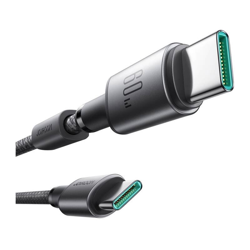 Cable USB-C - USB-C Joyroom S-A50, 60W, 1.2m szary