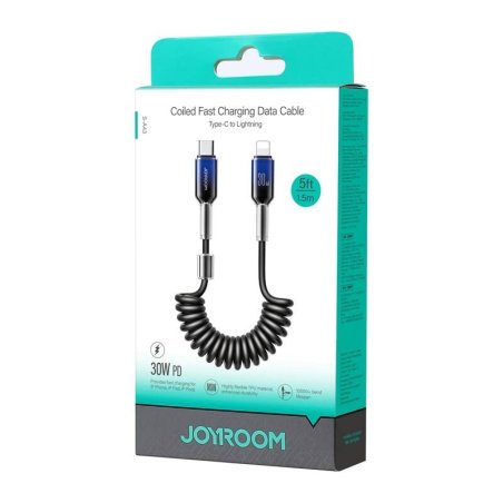 Cable USB-C Lightning Joyroom S-A43 30W 1,5m czarny