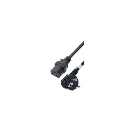 CEE7 / C21 power cable Black - 2,0 m