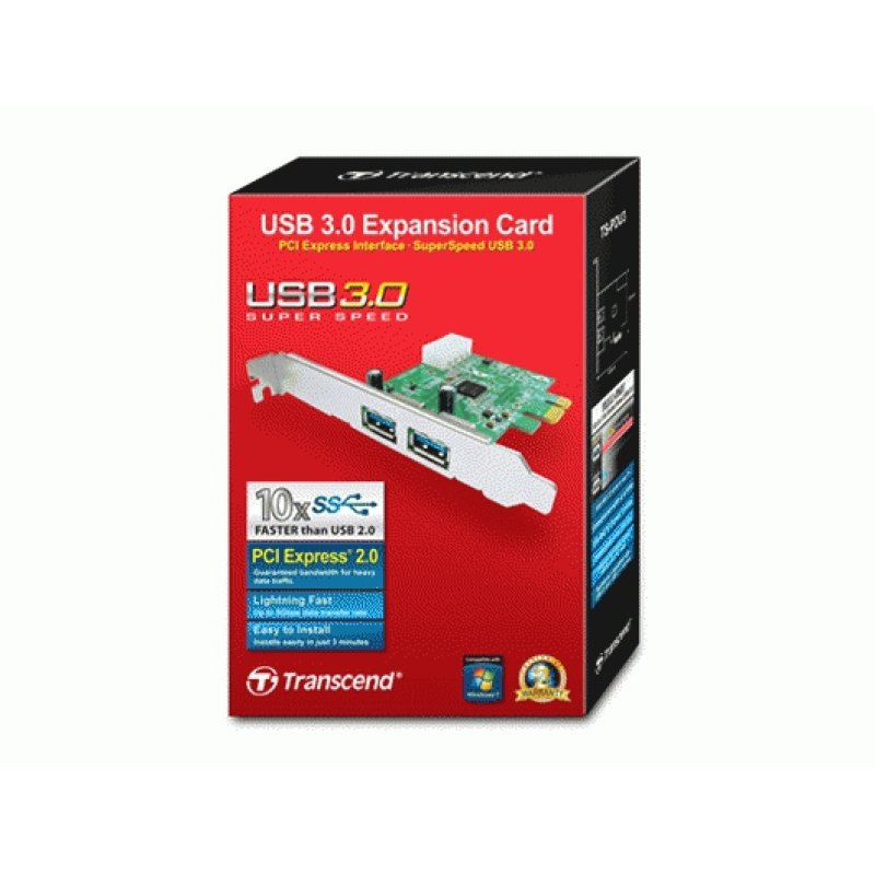 Transcend 2-Port USB 3.0 PCI-E Card interface cards/adapter
