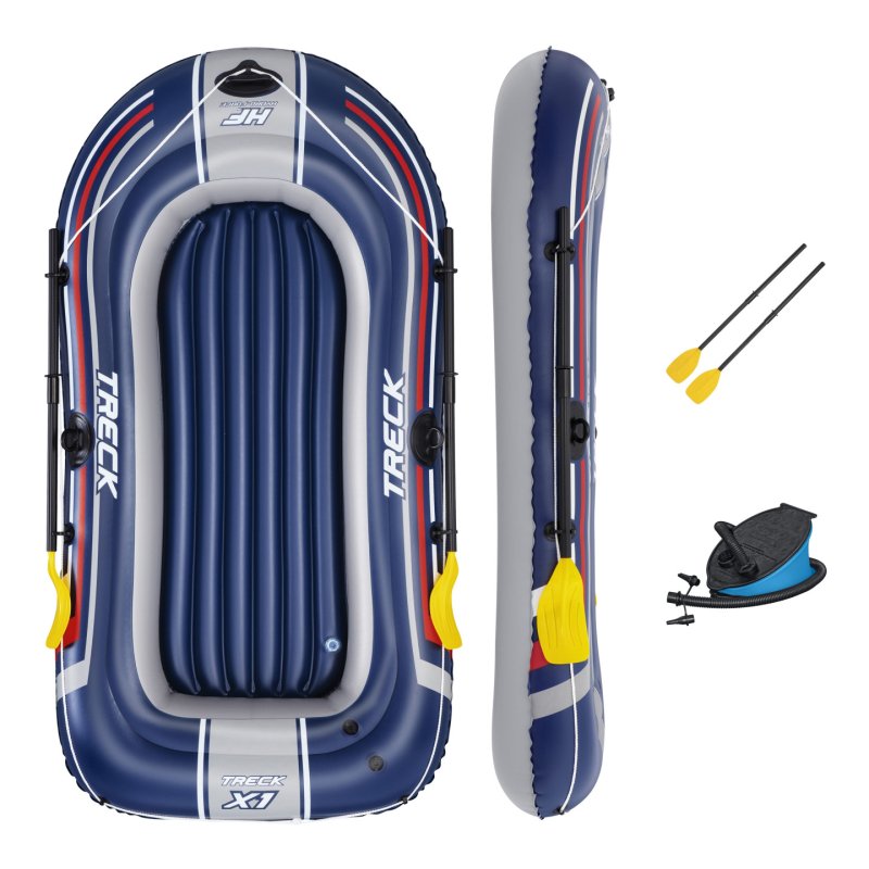 Bestway Hydro-Force Kit bateau pneumatique Treck 1 place 2,28 m