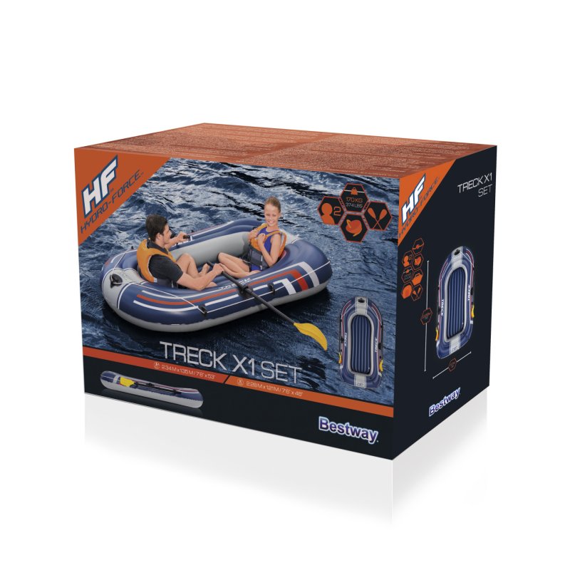 Bestway Hydro-Force Treck X1 Inflatable Raft Set 2.28 m