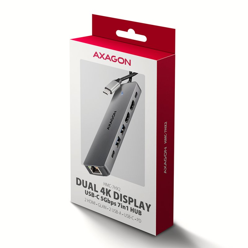 Axagon Nicht kategorisiert Avec fil USB 3.2 Gen 1 (3.1 Gen 1) Type-C Gris