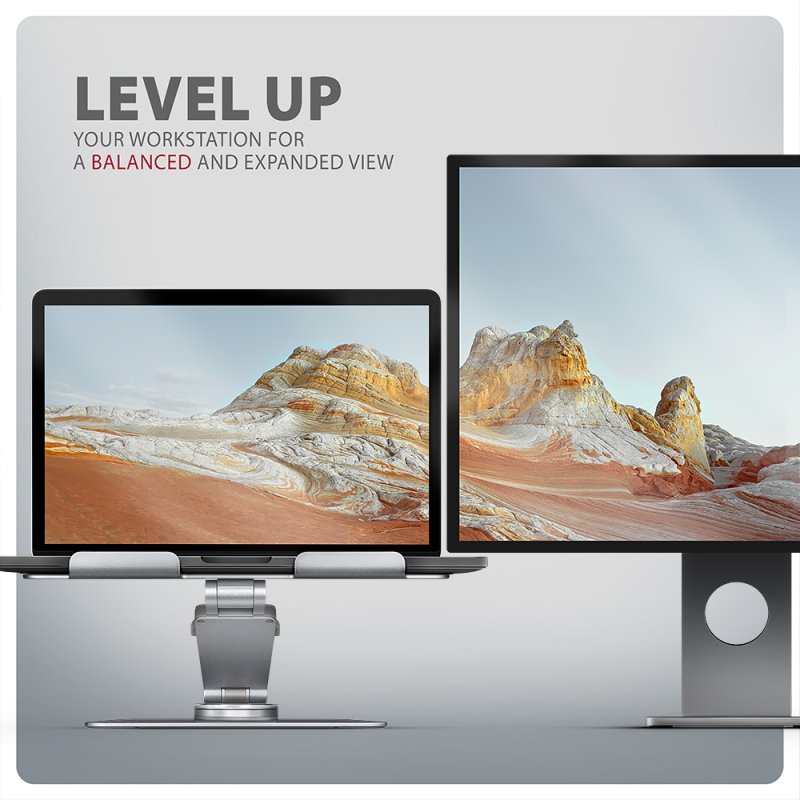 Axagon STND-LR stand with 360° rotation for laptops and tablets