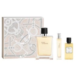 Hermes Terre D'Hermes Gift Set - Includes 100ml Edt Spray, 15ml Edt Spray, And 40ml Shower Gel