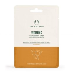 The Body Shop Vitamin C Glow Sheet Mask Illuminate with Camu Camu Berry Extract