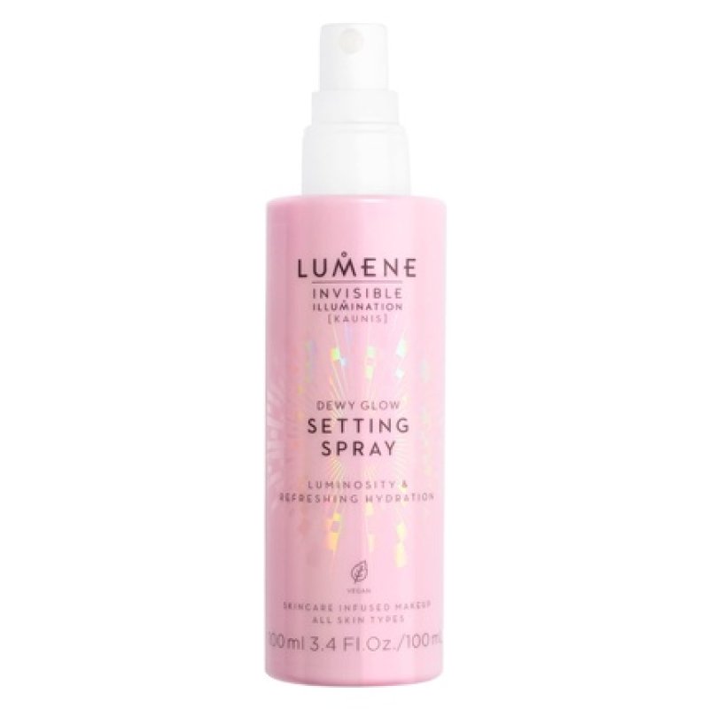 Lumene Invisible Illumination Dewy Glow Setting Spray for All Skin Types 3.4 fl oz