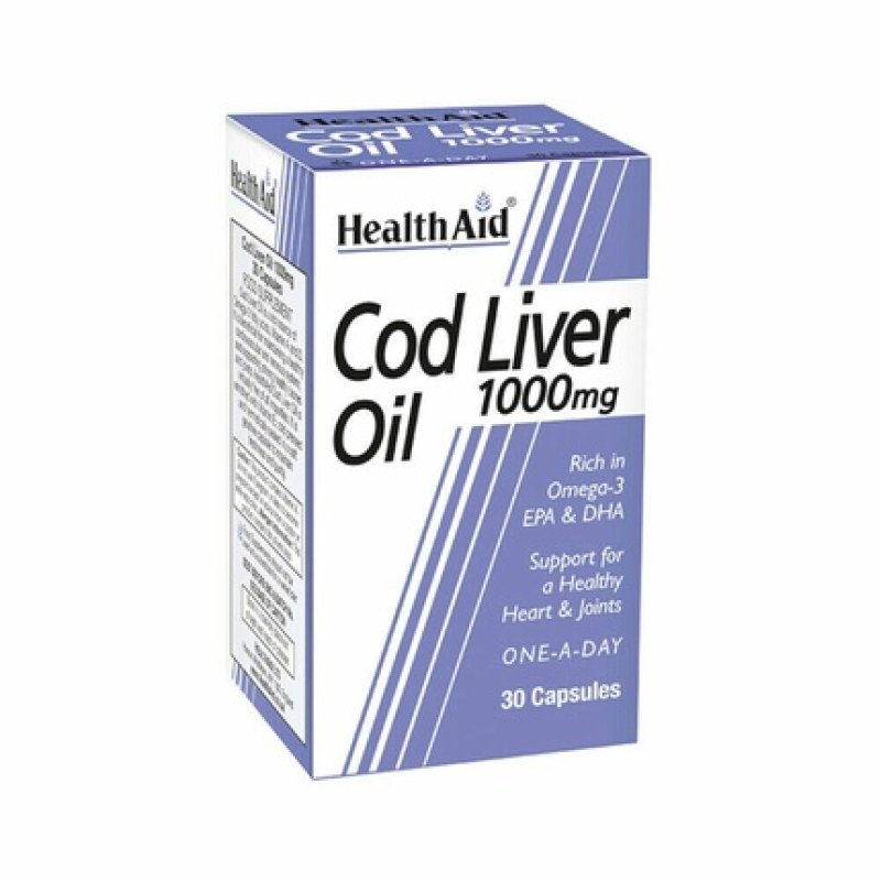HealthAid Cod Liver Oil 1000mg 30 Capsules
