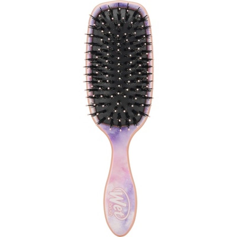 Wet Brush Shine Enhancer Paddle Brush Color Wash Watermark Hair Detangler Brush with Ultra Soft Bristles Infused With