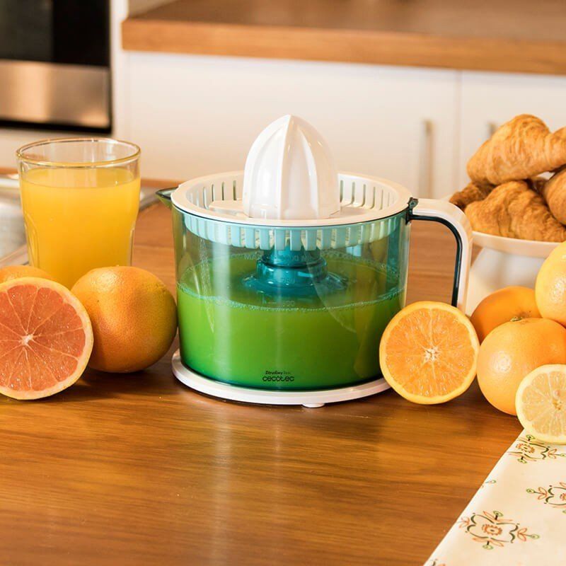 Cecotec ZitrusEasy Basic Presse-agrumes 40 W Transparent, Turquoise, Blanc