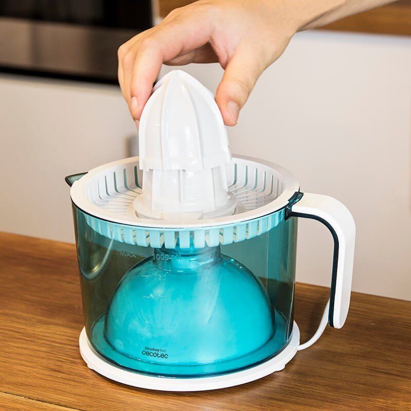 Cecotec ZitrusEasy Basic Presse-agrumes 40 W Transparent, Turquoise, Blanc