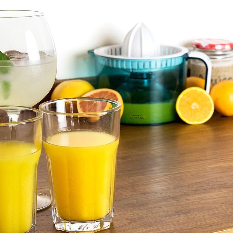 Cecotec ZitrusEasy Basic Presse-agrumes 40 W Transparent, Turquoise, Blanc