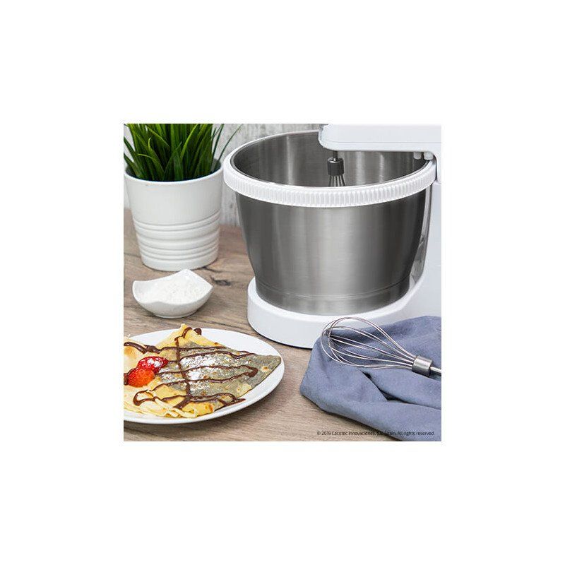 Cecotec PowerTwist 500 Steel Stand mixer 500 W Silver, White