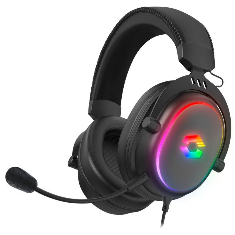 SPEEDLINK CONUX RGB Casque Avec fil Arceau Jouer USB Type-A Noir