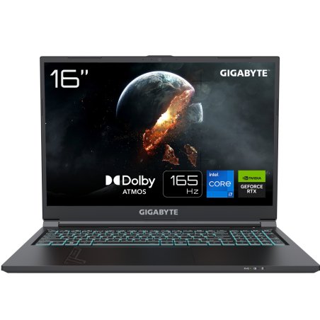 GIGABYTE G6 KF-73DE854KH laptop Intel Core™ i7 i7-13700H 40.6 cm (16") Full HD 16 GB DDR5-SDRAM 1 TB SSD NVIDIA