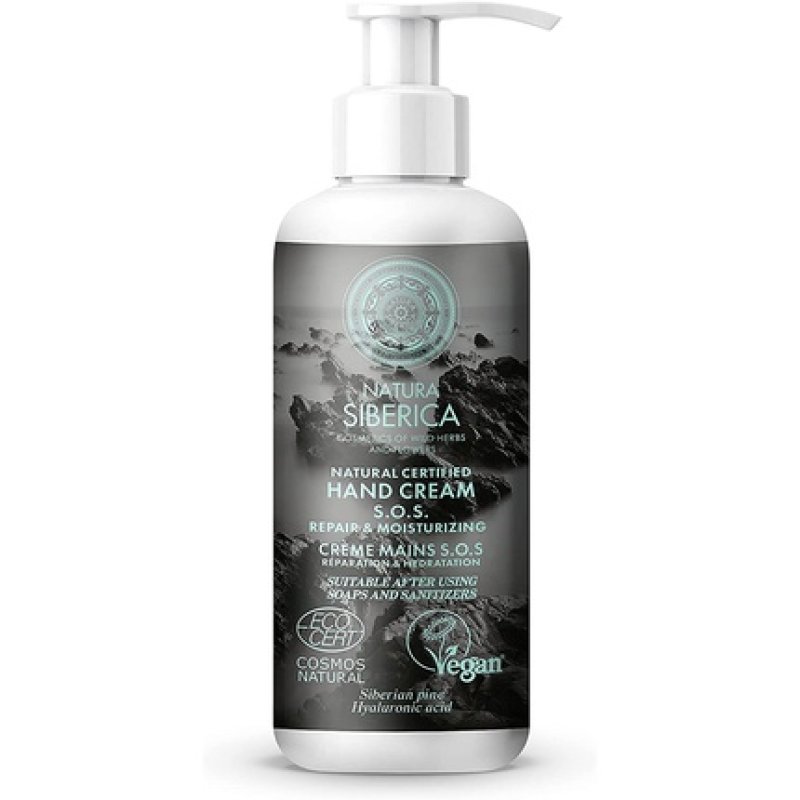 Natura Siberica Certified Hand Cream S.O.S. Repair & Moisturizing Blue