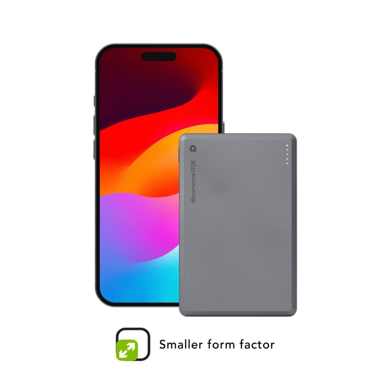 dbramante1928 re-charge 5000 mAh Wireless charging Grey