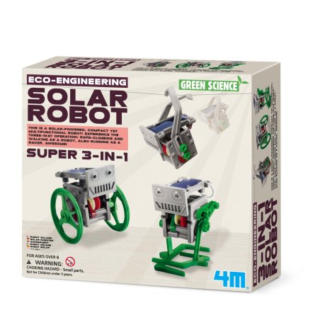 4M - Eco-Engineering 3-in-1 Mini Solar Robot - (4M-3377)